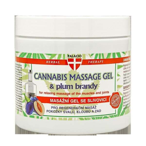 Gel de massage au chanvre et slivovice, 600 ml Palacio