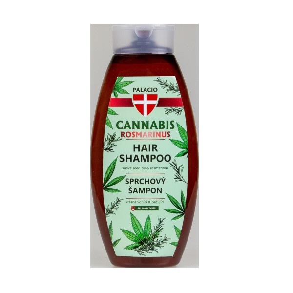 Shampooing Cannabis Romarin à l'Huile de Chanvre, 500 ml Palacio