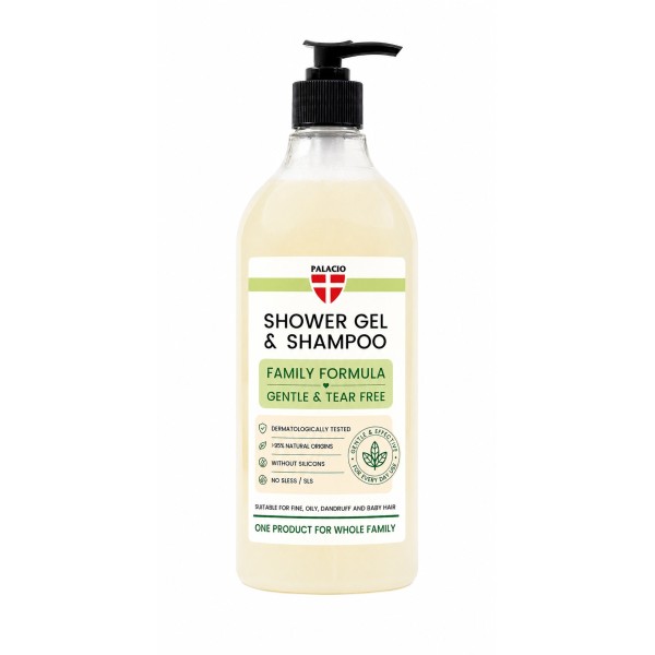 Shampoing-Douche 2en1 BioHemp à l'Huile de Chanvre - Famille Palacio