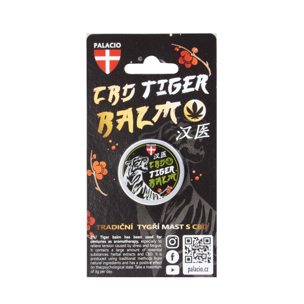 Tiger – Baume du Tigre au CBD & Huiles Essentielles, 15g Palacio