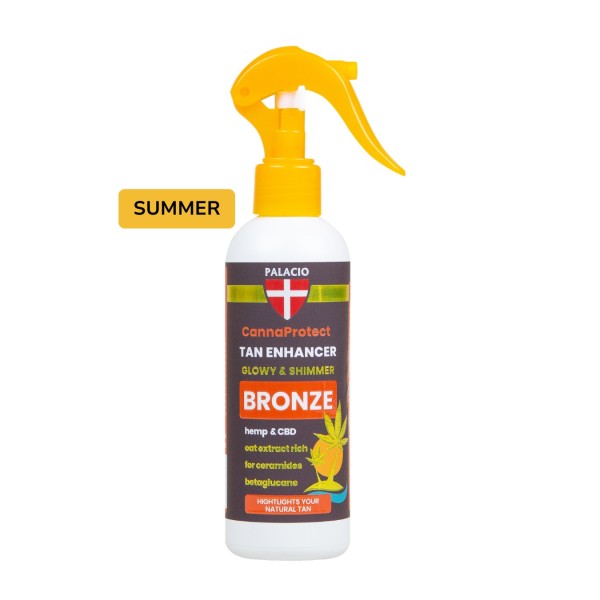 CannaProtect Activateur de Bronzage au Chanvre & CBD, 200 ml Palacio