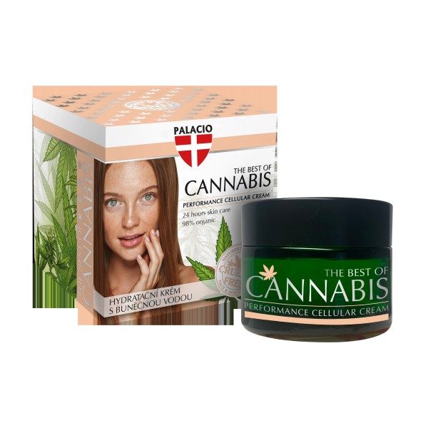 Crème Visage Hydratante Cellulaire Chanvre & CBD, 50ml Palacio