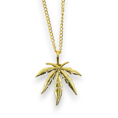 Collier Feuille de Cannabis...