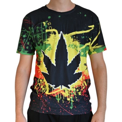 T-shirt Cannabis Rasta...