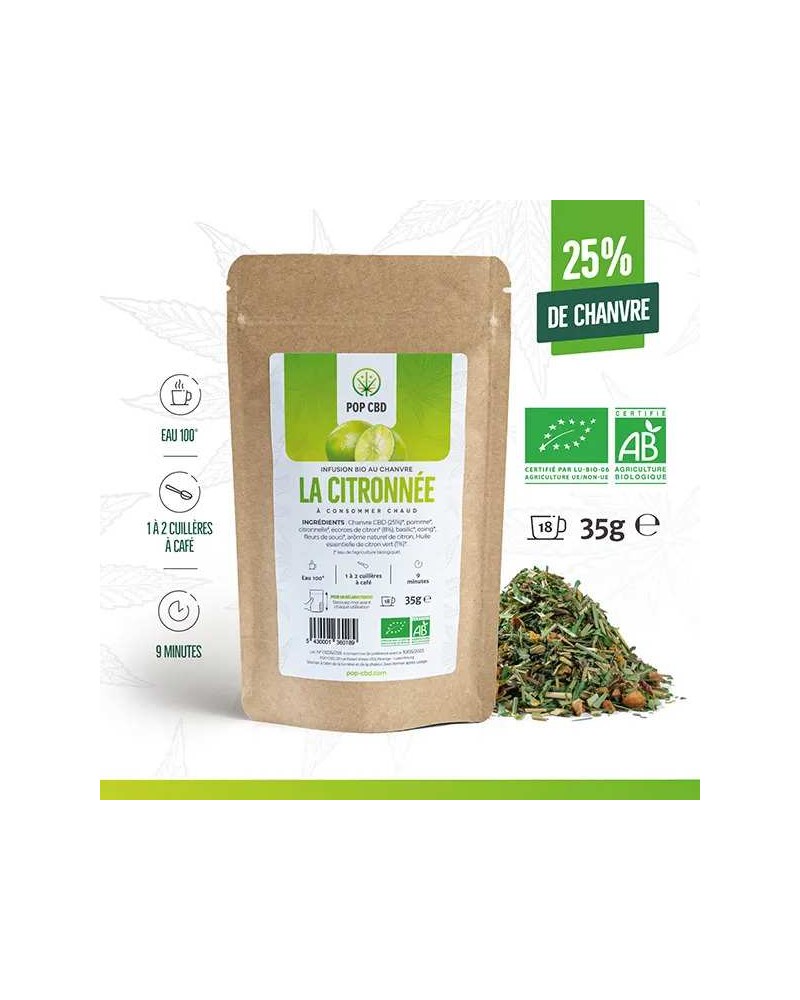 sachet de thé en vrac citronné