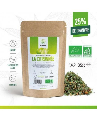 sachet de thé en vrac citronné