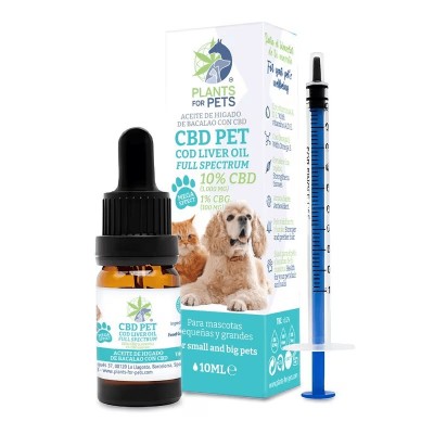 Huile animaux CBD 10% CBG...