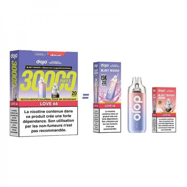 Puff Dojo Blast Bundle 30K Love66 - Dojo by Vaporesso