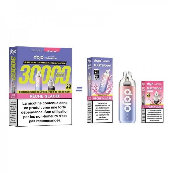 Puff Dojo Blast Bundle 30K Pêche Glacée - Dojo by Vaporesso
