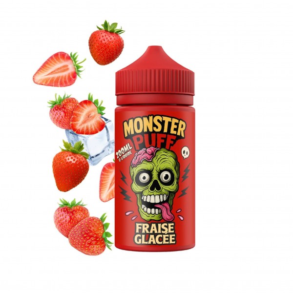 Eliquide Monster Puff 200ml Fraise Glacee