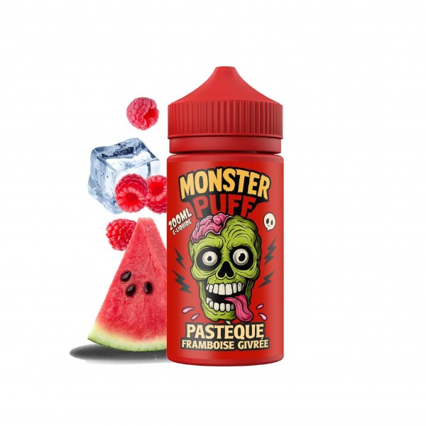 Eliquide Monster Puff 200ml Pasteque Framboise Givree