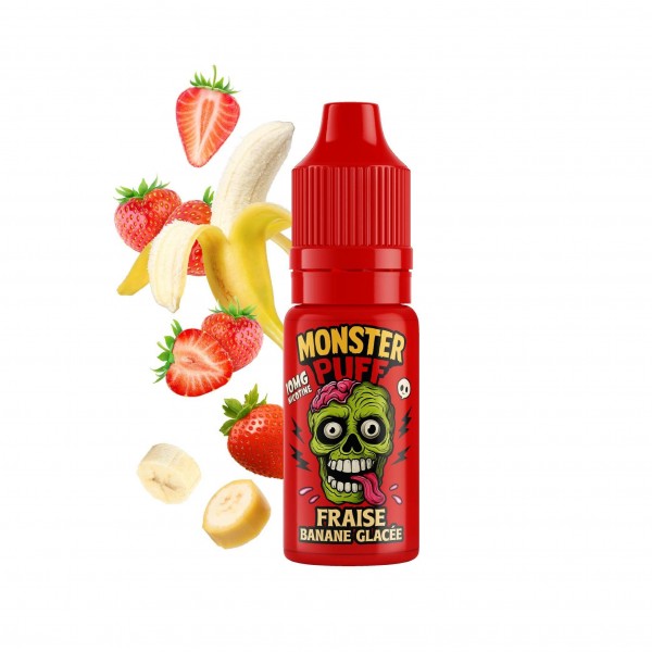 Eliquide Monster Puff 10ml Fraise Banane Glacee