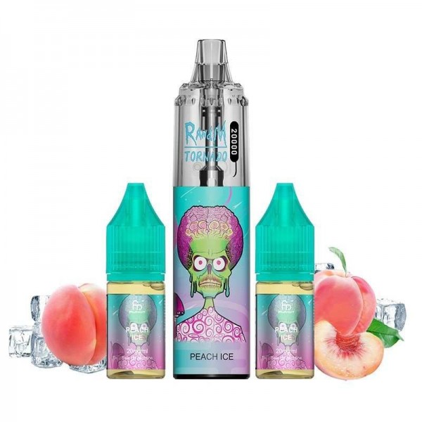 Puff Tornado RandM 20K Peach Ice 850mAh - Fumot