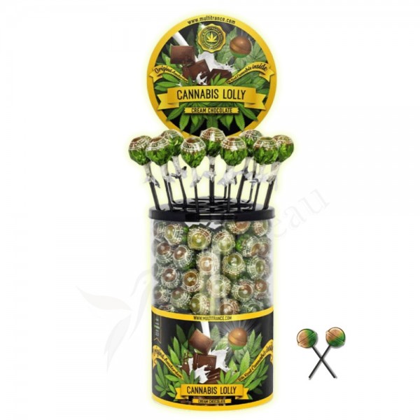 Sucette cannabis chocolat - 100 pcs | MULTITRANCE