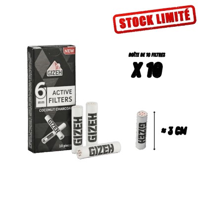 Filtre Gizeh Charbon Actif...