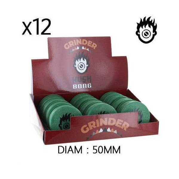 Boîte de 12 Grinders en chanvre 50 mm Green Organic