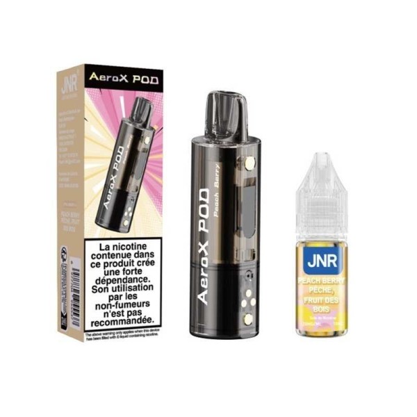 Pod JNR AeroX + E-liquide 10ml Peach Berry