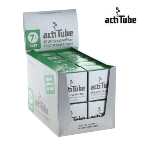 Boîte de 20 paquets Filtre à Charbon Slim 7mm - ActiTube