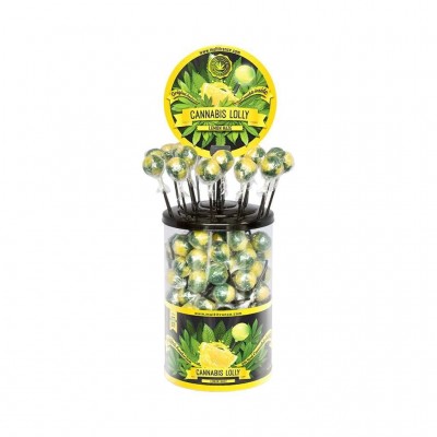 Sucette cannabis citron -...
