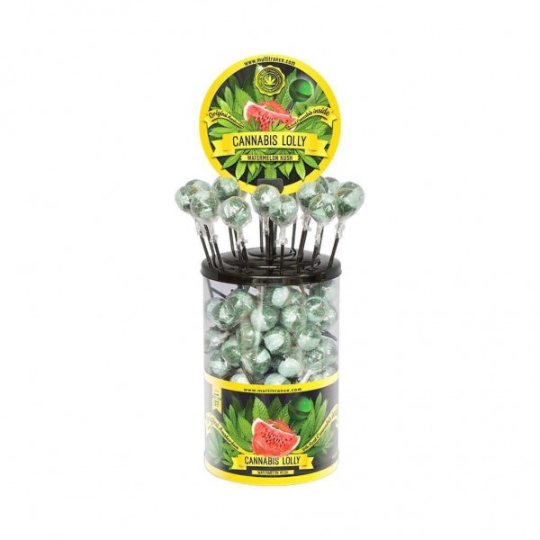 Sucette cannabis pastèque - 100 pcs | MULTITRANCE