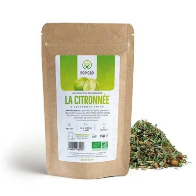 Tisane CBD bio la citronnée...