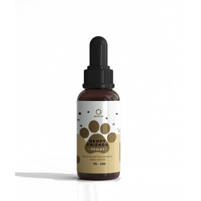 Huile CBD animaux 3% poulet...